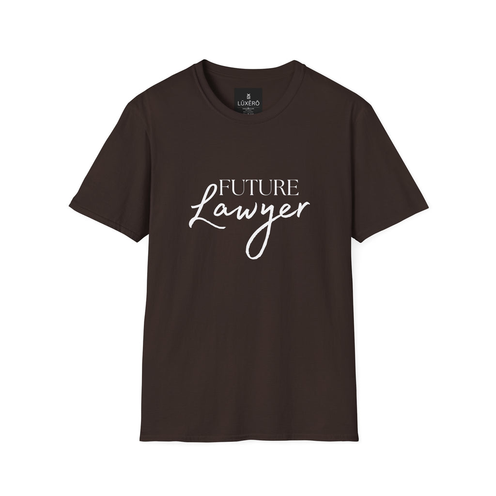 Future Lawyer T-Shirt — Aspiring Attorney Tee with Justice Scales