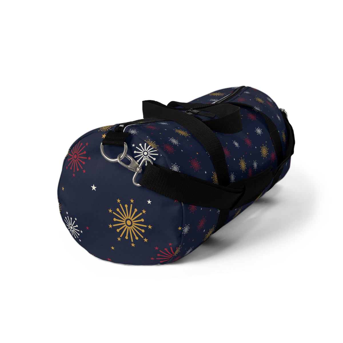 Starburst Pattern Duffel Bag – Navy Holiday Travel Gym Bag