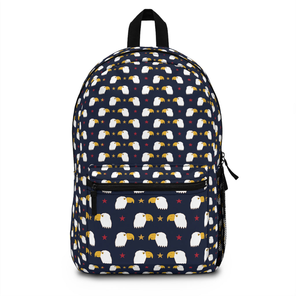 Eagle Pattern Backpack – Patriotic Bald Eagle Stars Kids School Bag