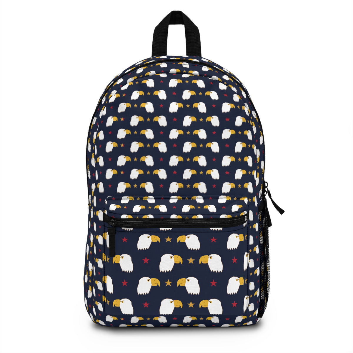 Eagle Pattern Backpack – Patriotic Bald Eagle Stars Kids School Bag