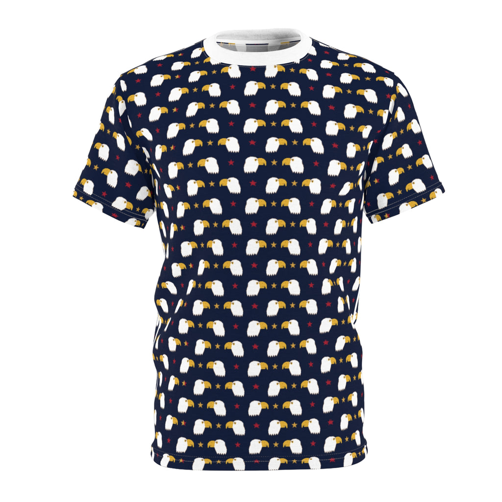 Cute Ghost Pattern Tee — All-Over Print Halloween Shirt