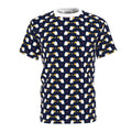 Cute Ghost Pattern Tee — All-Over Print Halloween Shirt