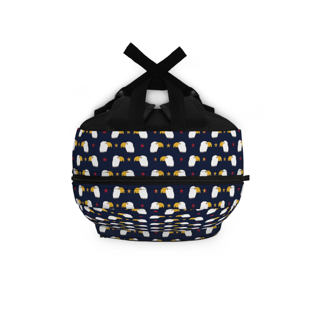 Eagle Pattern Backpack – Patriotic Bald Eagle Stars Kids School Bag
