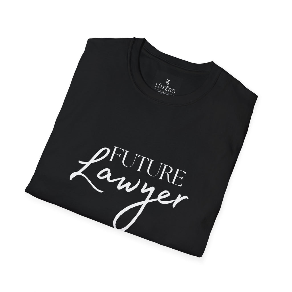 Future Lawyer T-Shirt — Aspiring Attorney Tee with Justice Scales